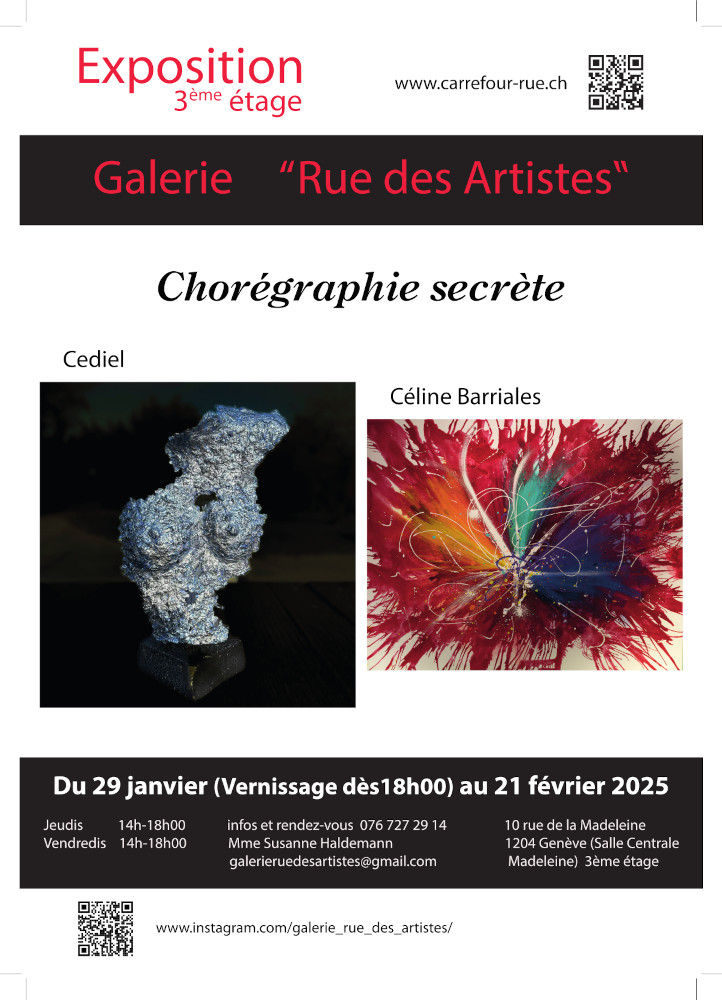 Galerie Rue des Artistes – Chorégraphie secrète